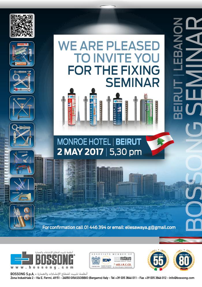 Seminaire Bossong sur la Fixation a Beyrouth Liban 